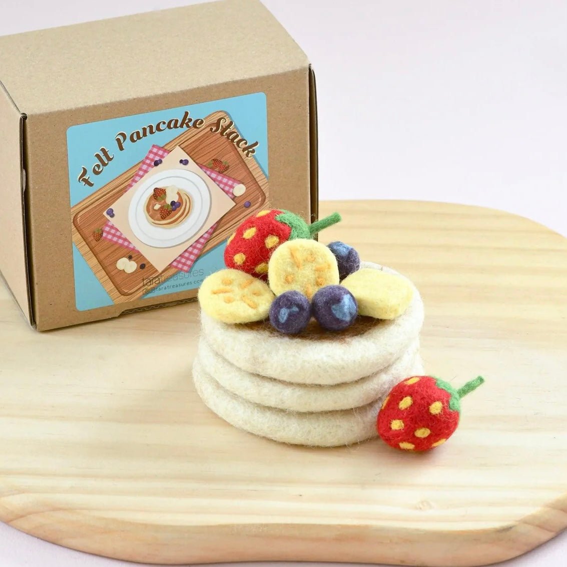 felt pancake stack toys with box
