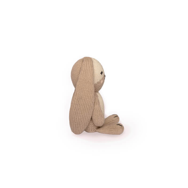 red and olive stuffed animal bunny rabbit doll