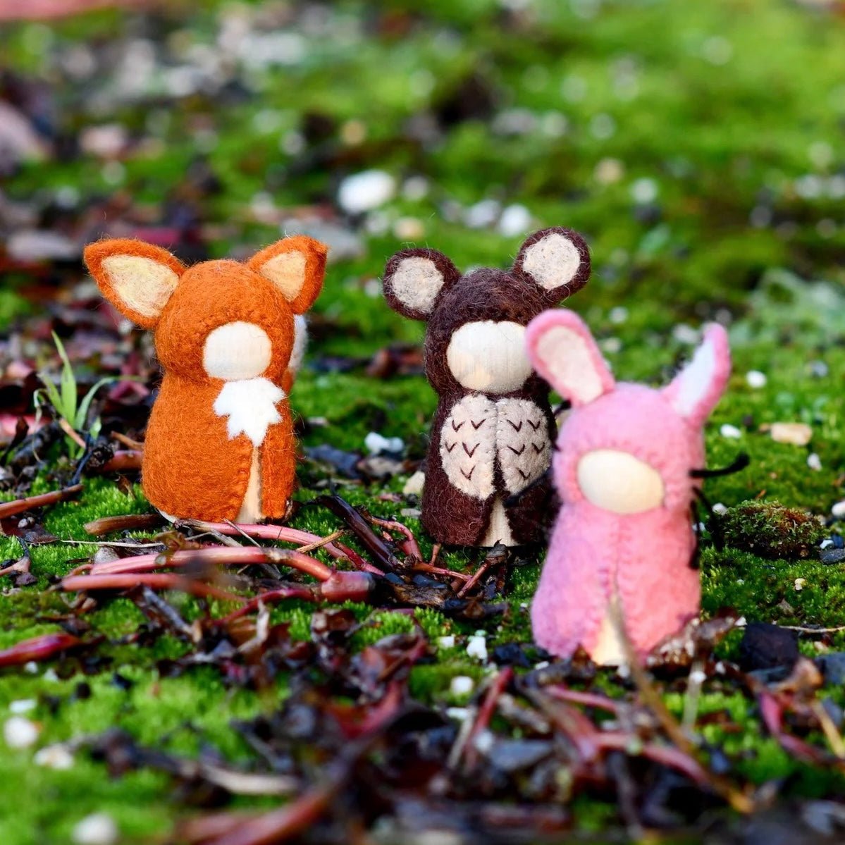 Woodlands Peg Dolls - Rabbit, Fox, Bear