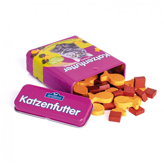 Erzi tin of pretend cat food