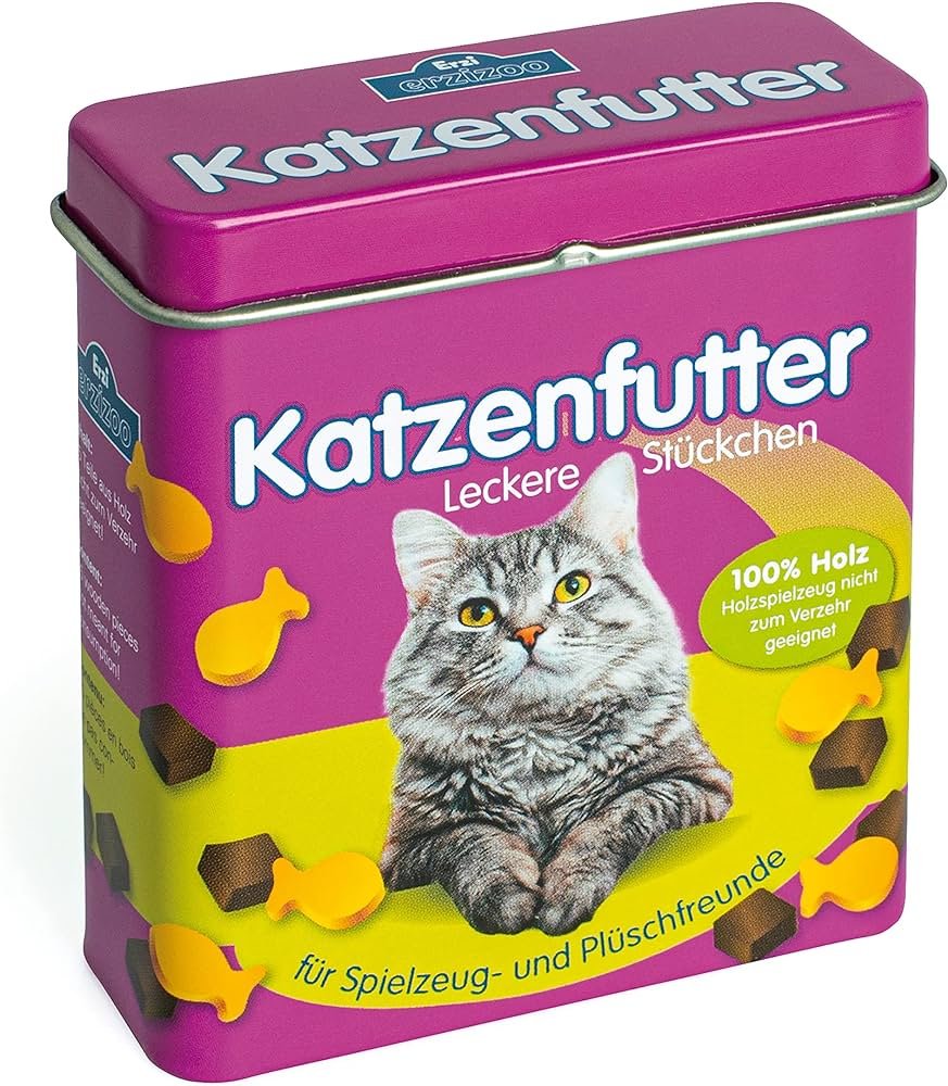 Erzi play cat food tin