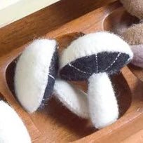 Felt play food mushrooms