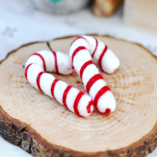 felt play food christmas candy canes