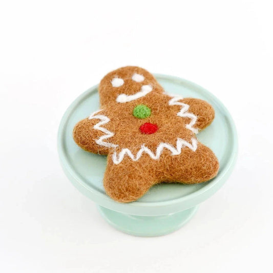 felt gingerbread man cookie