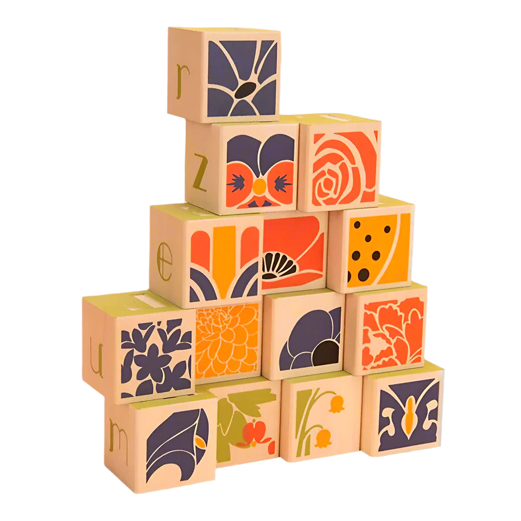 uncle goose flower abc wooden blocks