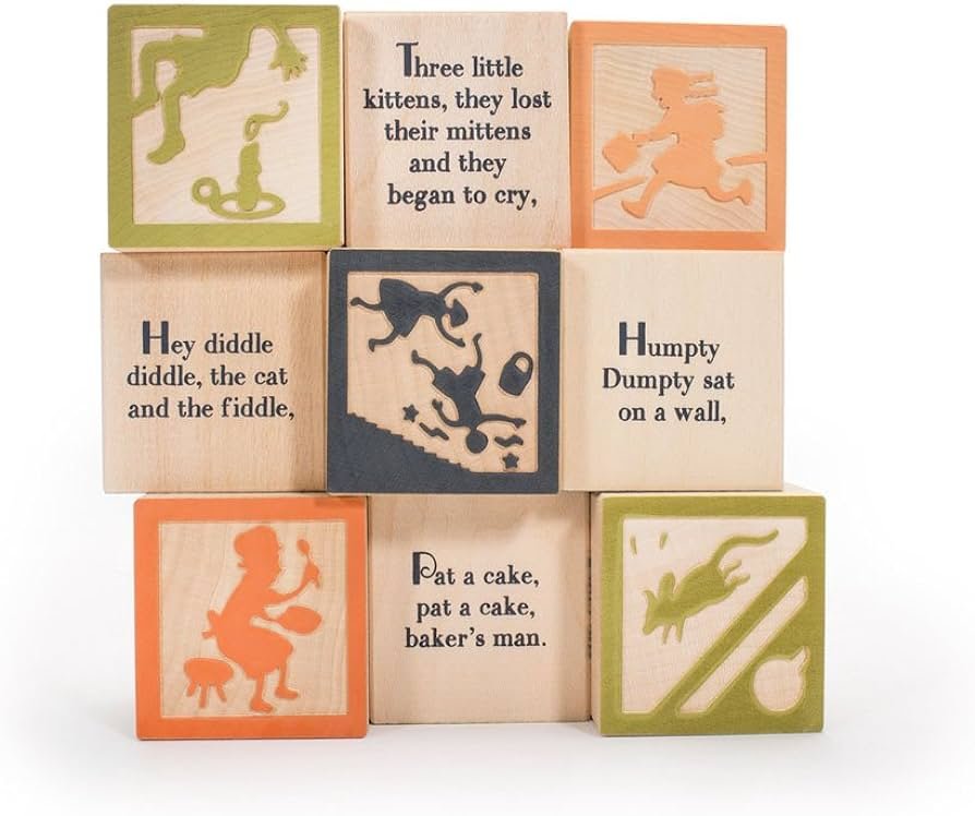 uncle goose 9 nursery rhyme blocks