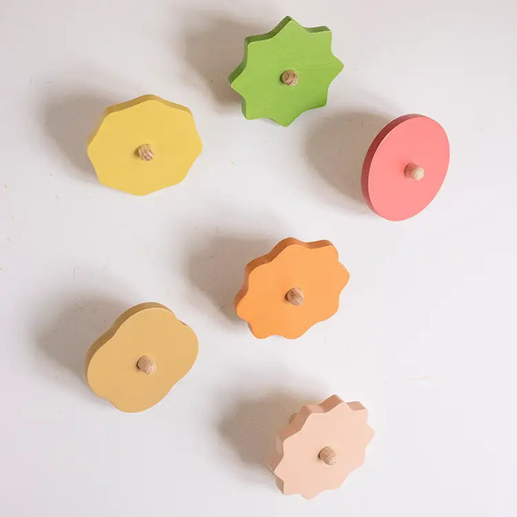 babai wooden toys spinning tops back