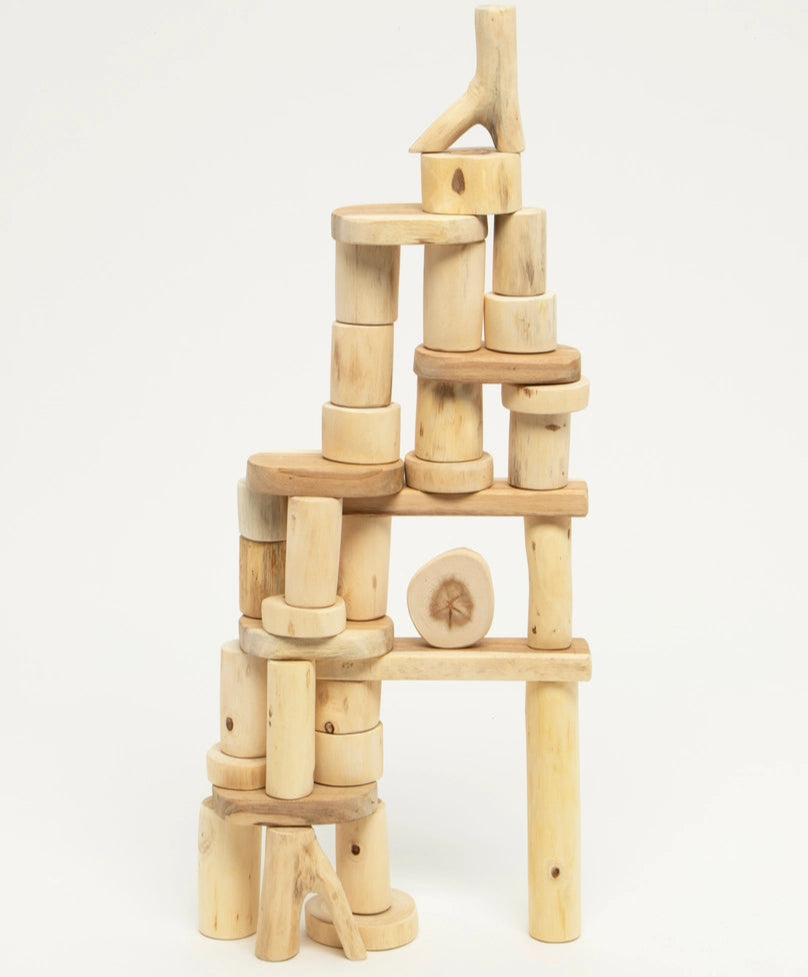 Barkless Tree Blocks Set