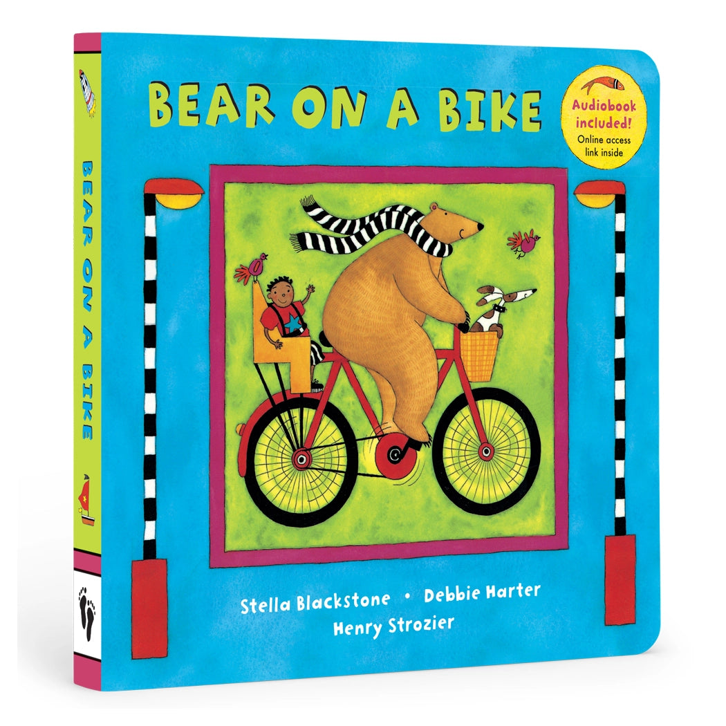barefoot books bear on a bike baby and toddler board book
