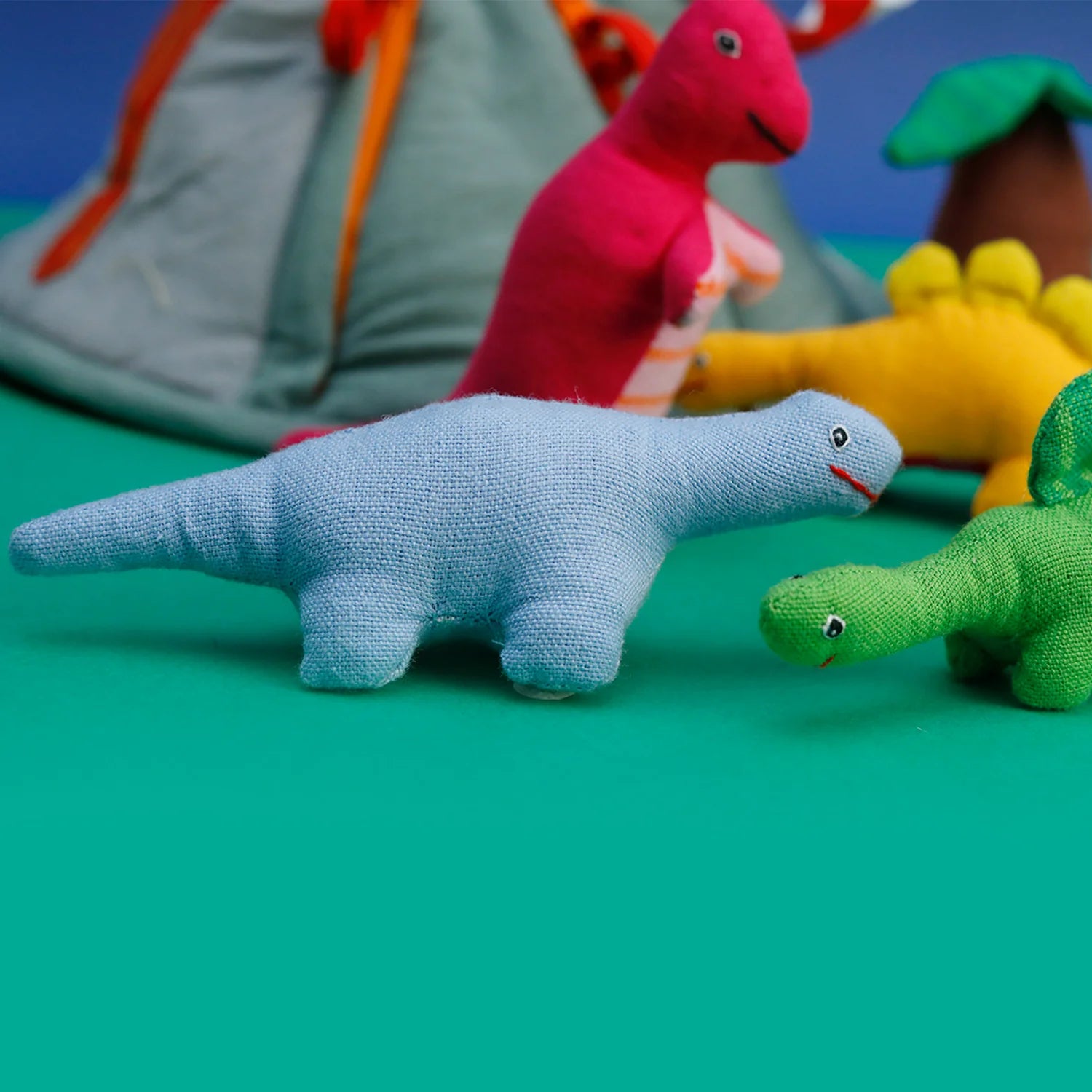 handmade fabric dinosaur toys