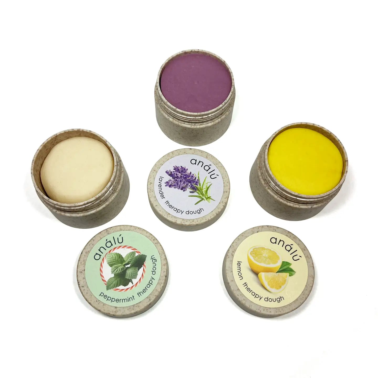 lavender, lemon, and peppermint eco-kids analu aromatherapy dough