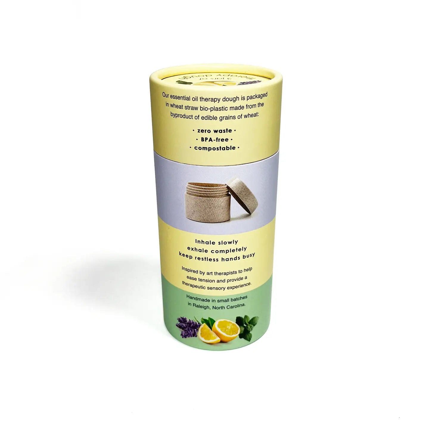 back of eco kids analu theray dough canister