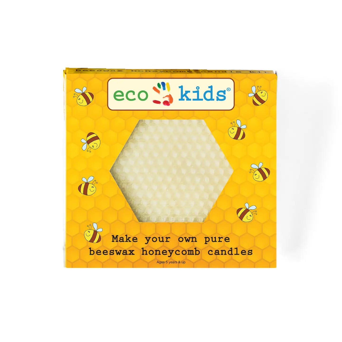 Box of eco kids diy beeswax honeycomb candles craft kit
