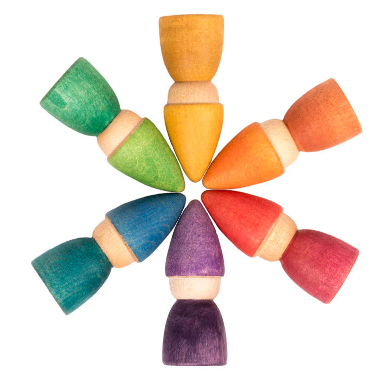 grapat wooden nins rainbow tomtens