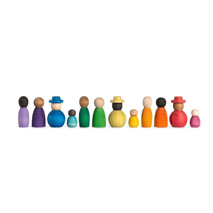 grapat together wooden peg doll nins play figures