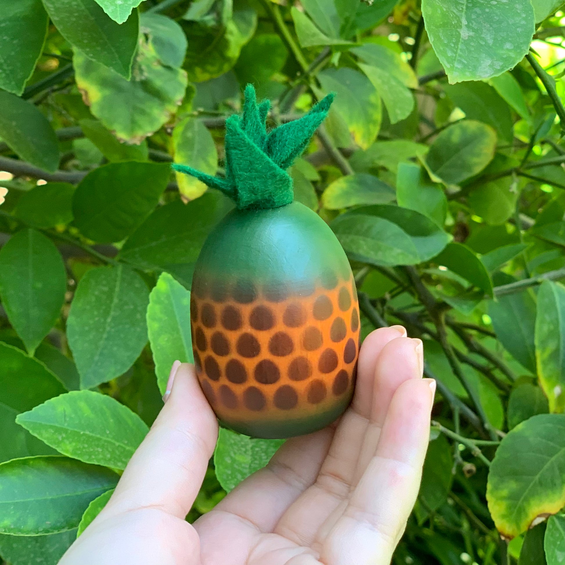 erzi wooden pineapple play food