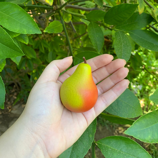 erzi eco-friendly wooden play food pear