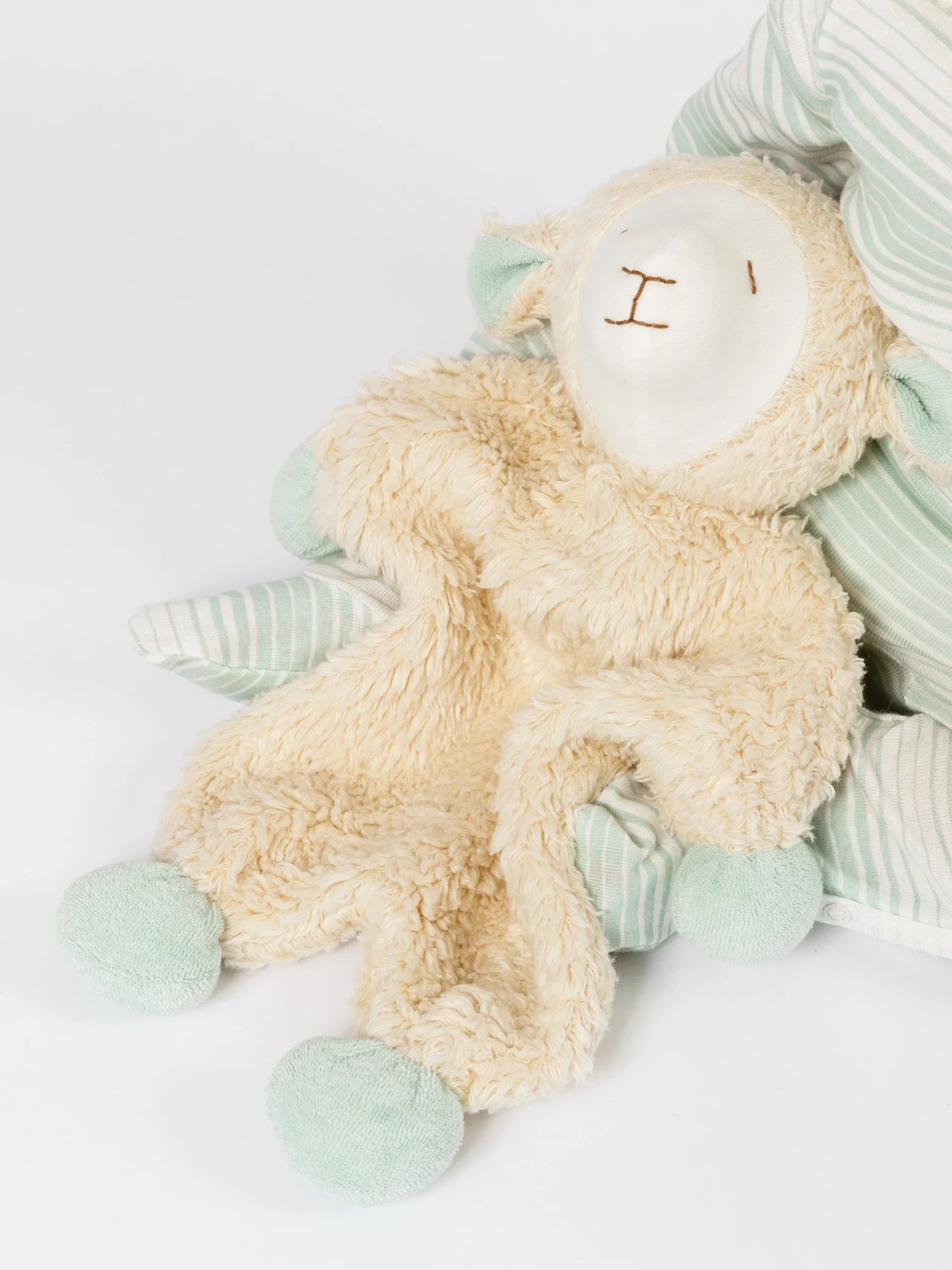 under the nile organic baby sheep snuggle toy