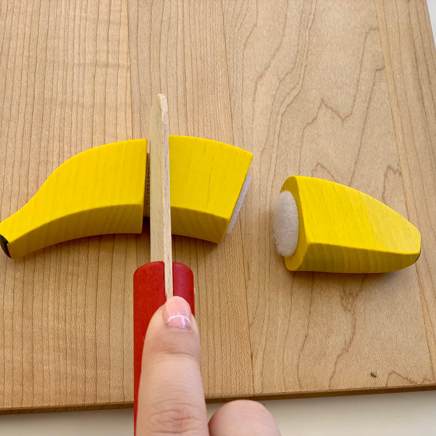 erzi wooden fruit banana to cut