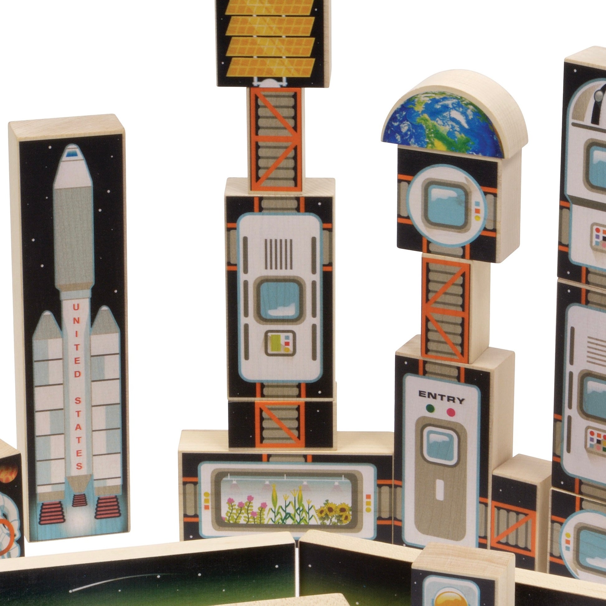 maple landmark wooden space blocks