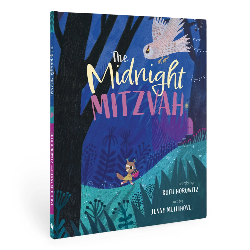 The Midnight Mitzvah children's book with a chipmunk and owl illustration