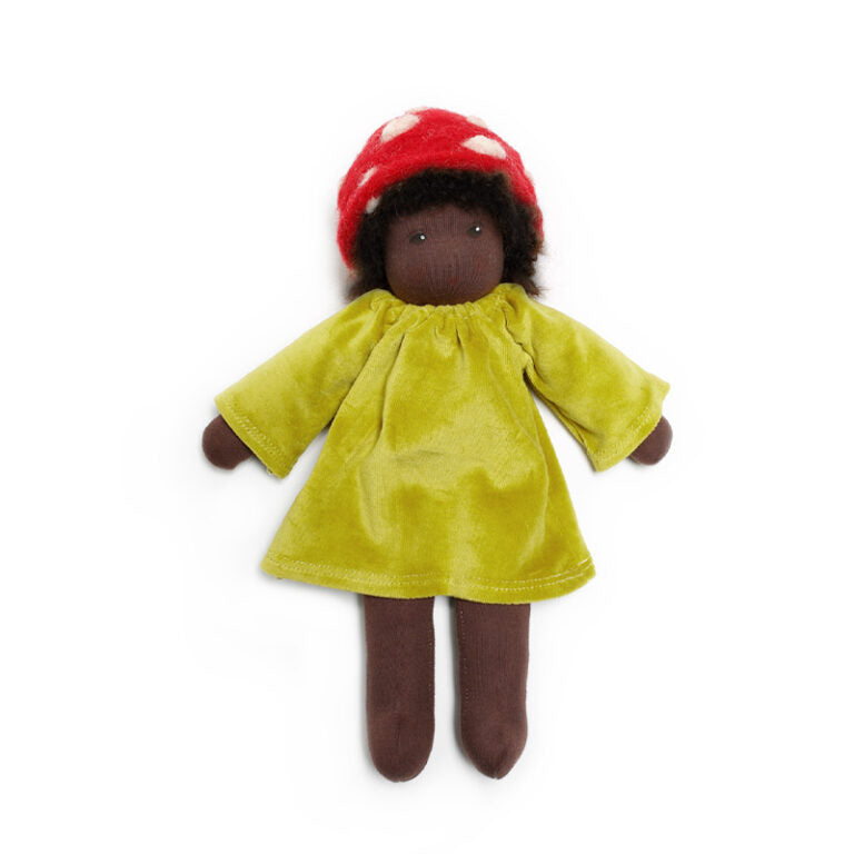 nanchen black waldorf doll garden child lara