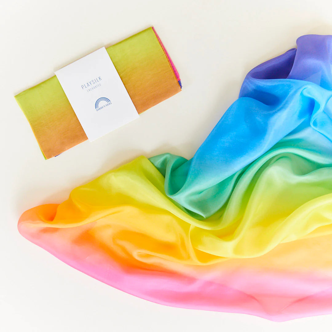 sarah's silks rainbow playsilk