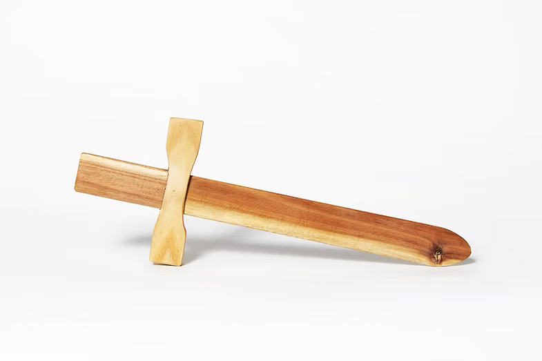 Natural Wooden Knight's Sword