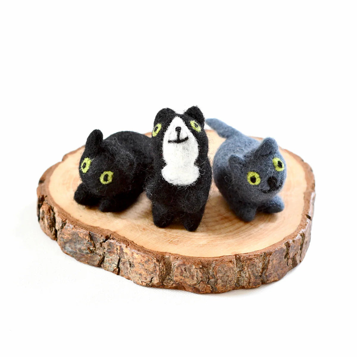 tara treasures wool felt toy cats