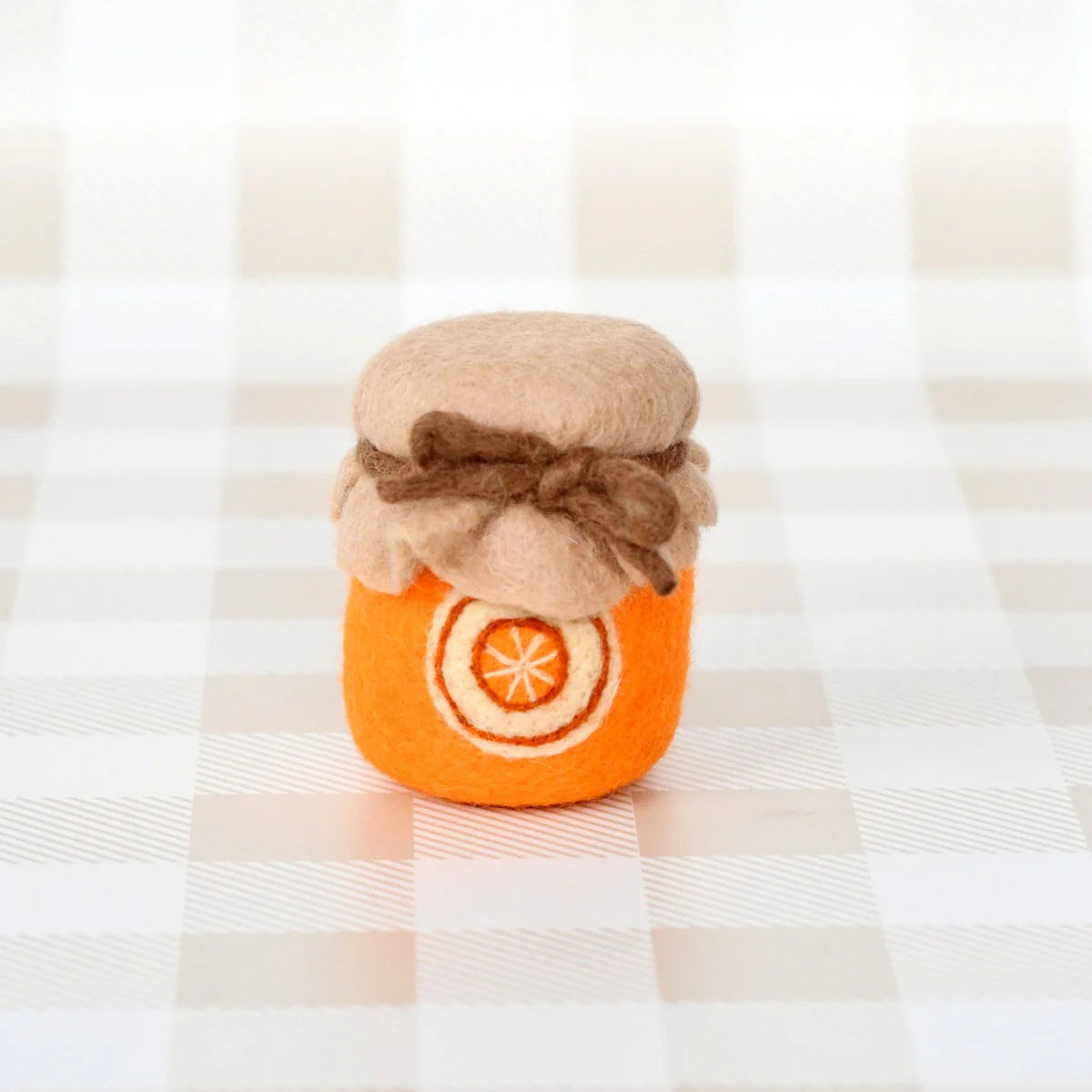 tara treasures handmade play food orange marmalade jam jar
