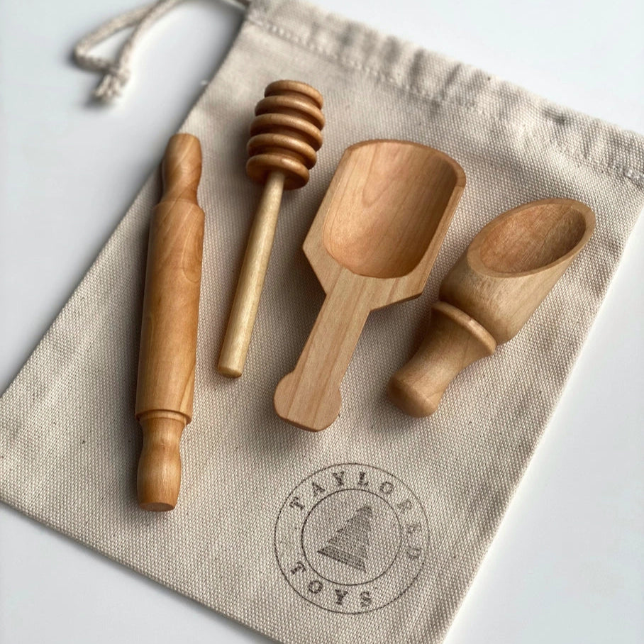wooden kitchen tools toys