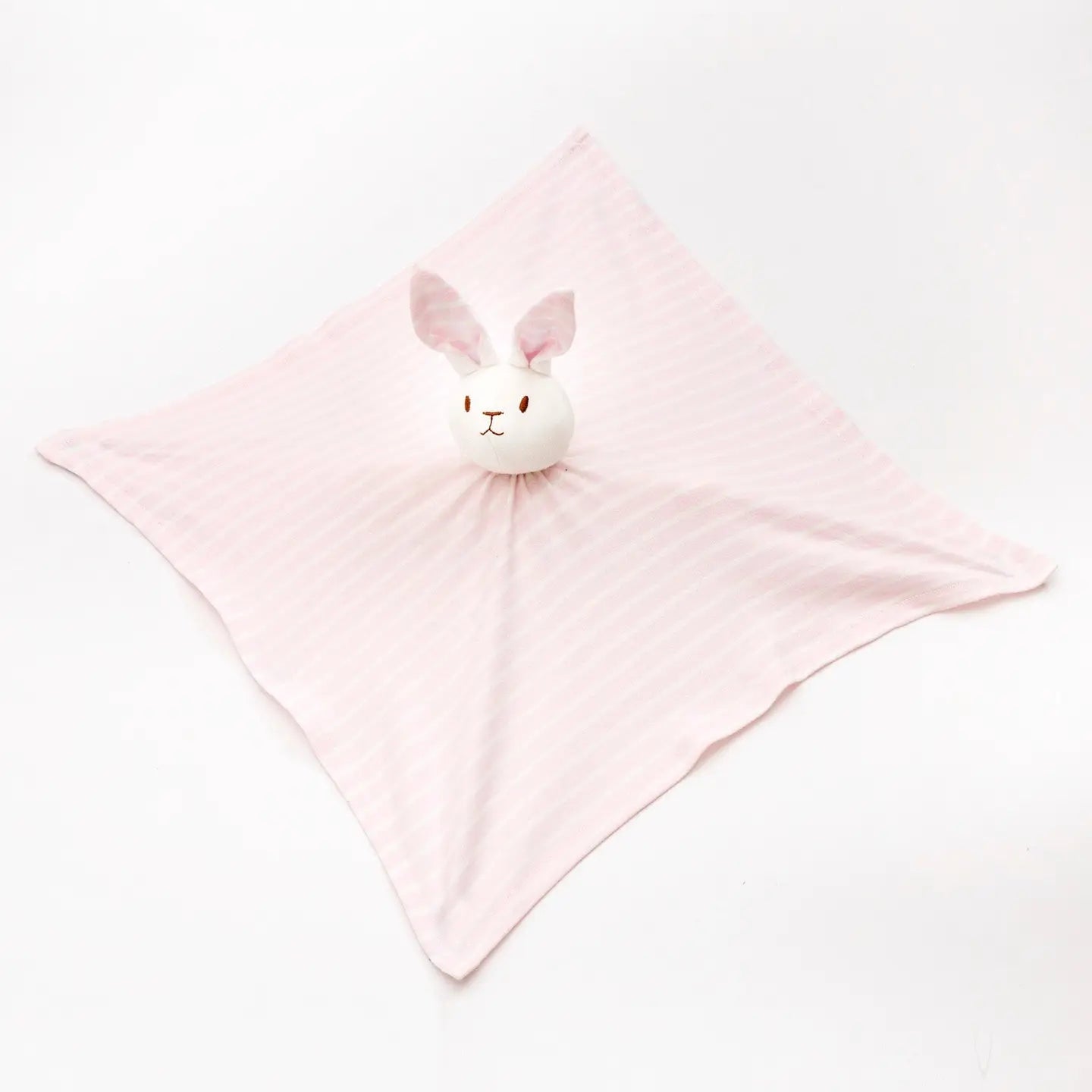 under the nile organic pink bunny lovey baby toy