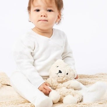 Baby and organic teddy bear stuffed animal
