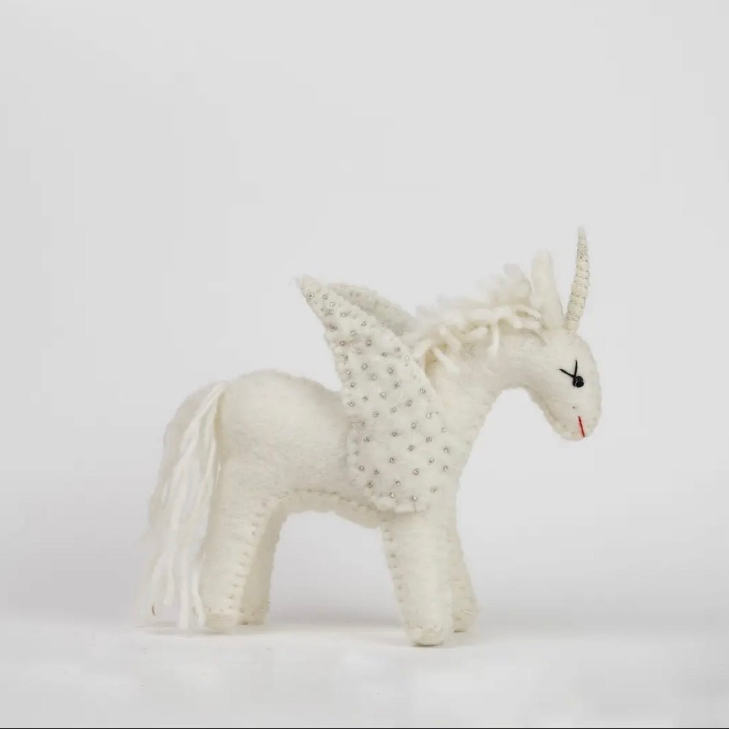Handmade Felted Unicorn Plush