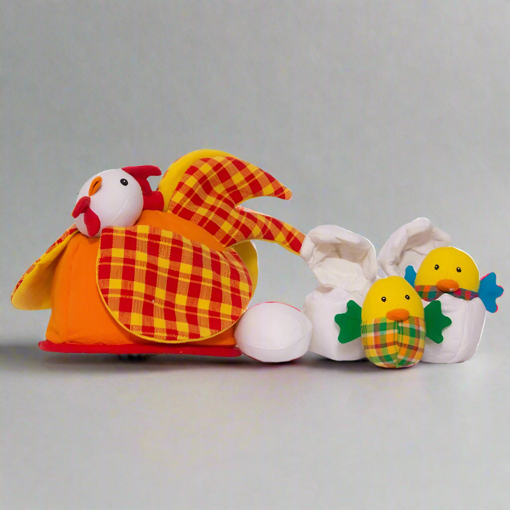 mr ellie pooh hen and chicks playset