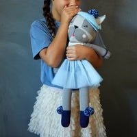 Handmade french bull dog stuffed animal