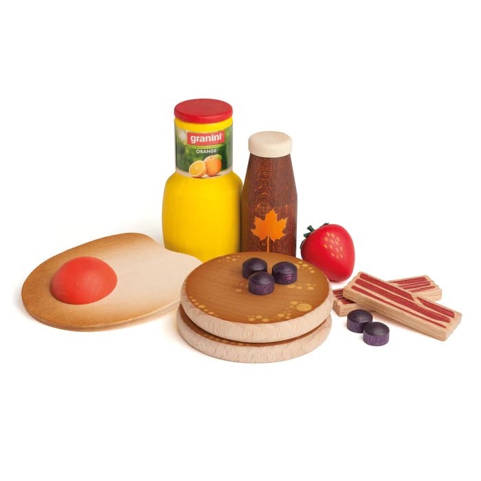 Erzi wooden toys pancake breakfast set
