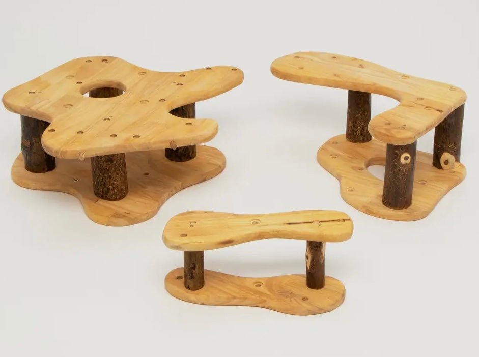 Wooden treehouse toy parts