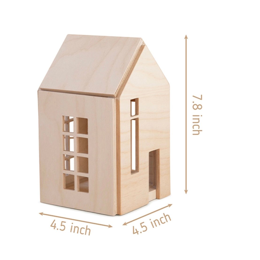 Build and Play Magnetic Wooden Dollhouse