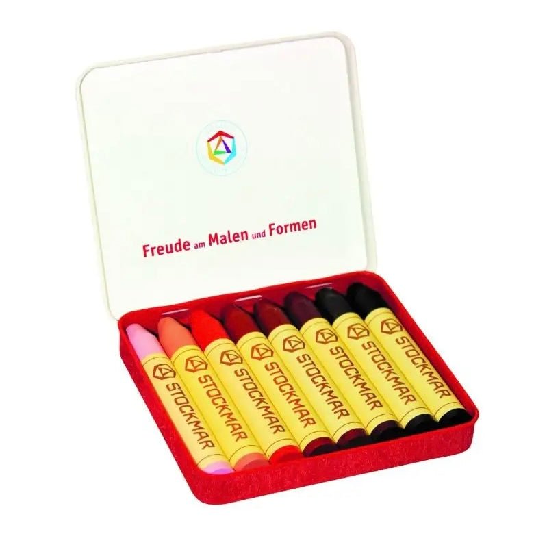 stockmar skin tone wax crayons in tin