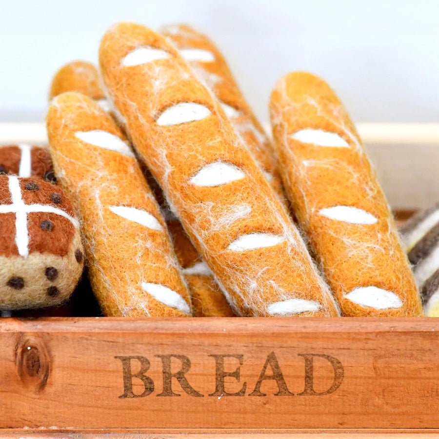 felt play food baguettes