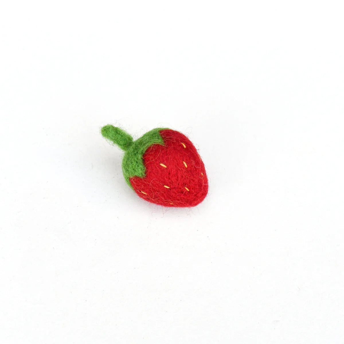 Felt strawberry toy play food