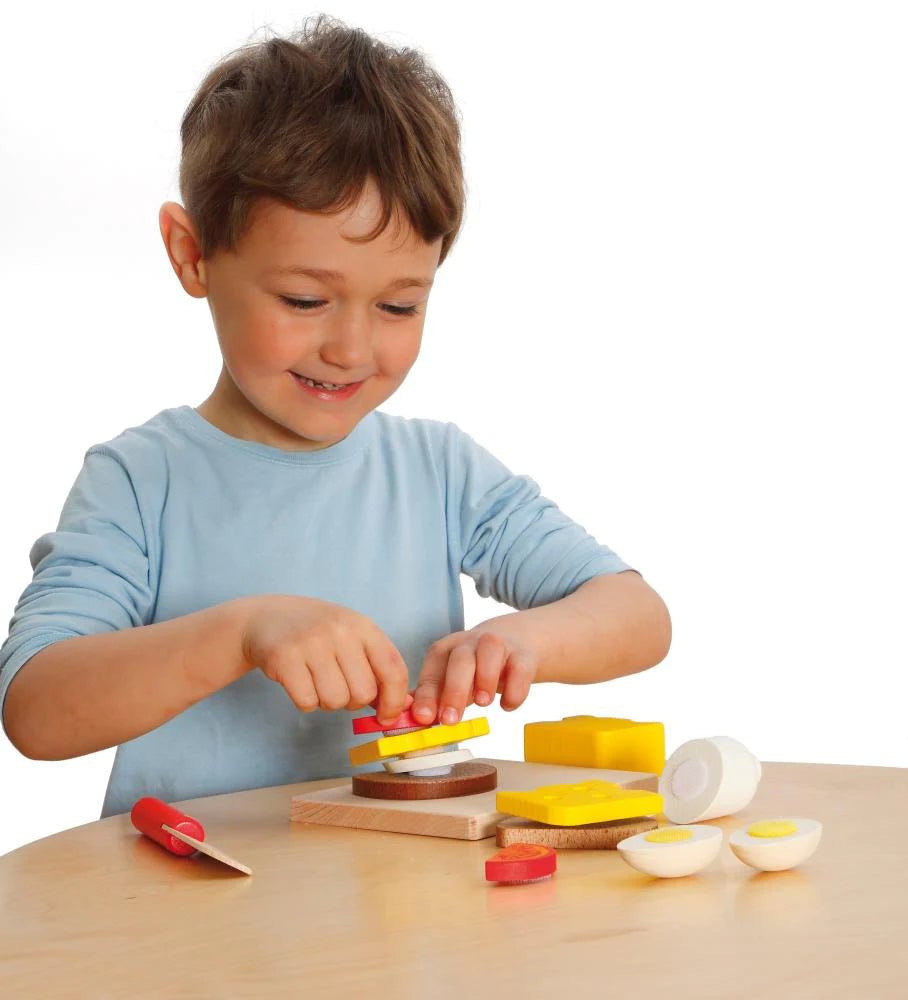 erzi wooden play food sandwich 2