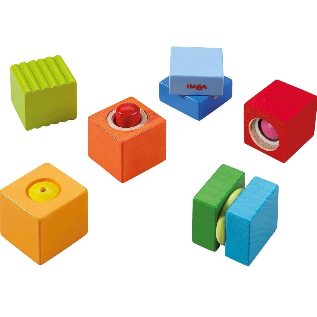 haba wooden discovery blocks sound toys