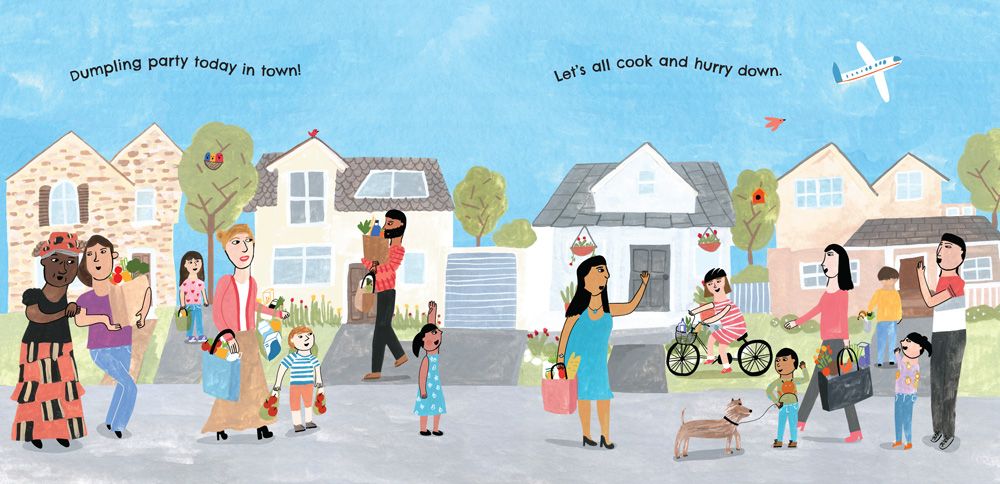 Dumpling Day Book Illustrations