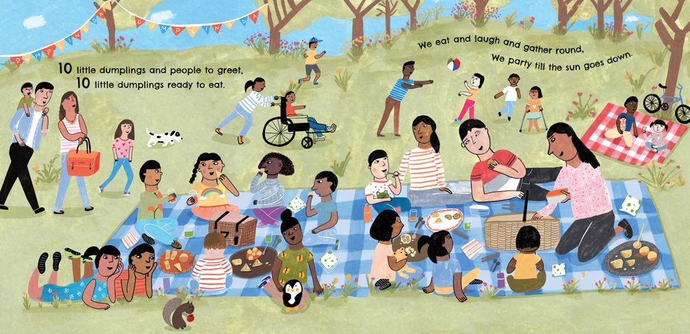 dumpling day diverse book illustration