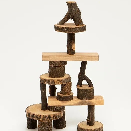 eco-friendly wood tree blocks