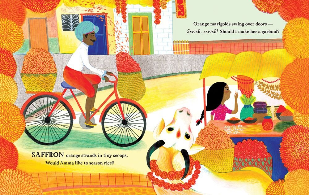 A Gift for Amma or illustration market Barefoot books