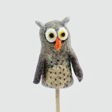 fair trade forest friends owl finger puppet