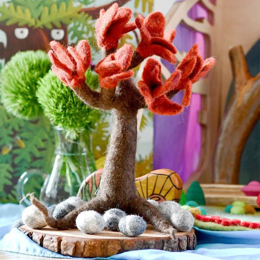 waldorf felt seasonal tree fall